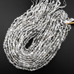 Natural Green Phantom Quartz Freeform Chip Pebble Nugget Beads Gemstone 15.5" Strand