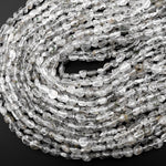 Natural Green Phantom Quartz Freeform Chip Pebble Nugget Beads Gemstone 15.5" Strand