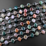 Carved Fetish Bear Natural Bloodstone 10mm x 8mm Beads 15.5" Strand