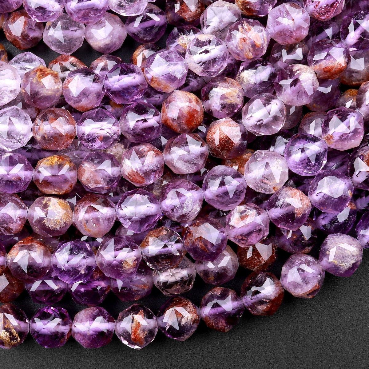 Rare Super Seven Faceted Heart Shape 8-24 top MM Beads, Super Seven Heart Shape Gemstone Beads, Super Seven Faceted Gemstone,Super Seven Beads