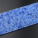 Natural Blue Aventurine 4mm Heishi Rondelle Beads Aka Blue Quartz 15.5" Strand