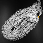 Natural Rock Crystal Quartz Beads Faceted Oval Icy Clear Rock Crystal Quartz 15.5" Strand