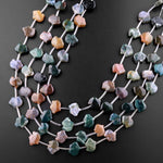 Carved Fetish Bear Natural Bloodstone 10mm x 8mm Beads 15.5" Strand