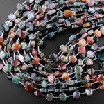 Carved Fetish Bear Natural Bloodstone 10mm x 8mm Beads 15.5" Strand