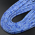 Natural Blue Aventurine 4mm Heishi Rondelle Beads Aka Blue Quartz 15.5" Strand