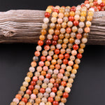 Natural Golden Phantom Quartz 4mm 6mm 8mm 10mm 12mm Round Beads Multi Color Quartz Crystal Gemstone 15.5" Strand