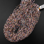 Micro Faceted Multicolor Mixed Gemstone Round Beads 2mm Opal Amazonite Lapis Amethyst Spinel Apatite 15.5" Strand