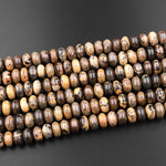 Natural Artistic Jasper 8mm 10mm Rondelle Beads Aka Wild Horse Picture Jasper 15.5" Strand
