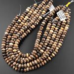 Natural Artistic Jasper 8mm 10mm Rondelle Beads Aka Wild Horse Picture Jasper 15.5" Strand