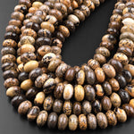 Natural Artistic Jasper 8mm 10mm Rondelle Beads Aka Wild Horse Picture Jasper 15.5" Strand