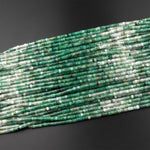 Natural Green Chalcedony 4mm Heishi Rondelle Beads 15.5" Strand
