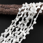 AAA Iridescent Carved Natural White Mother of Pearl Shell Heart Beads 8mm 10mm 15.5" Strand