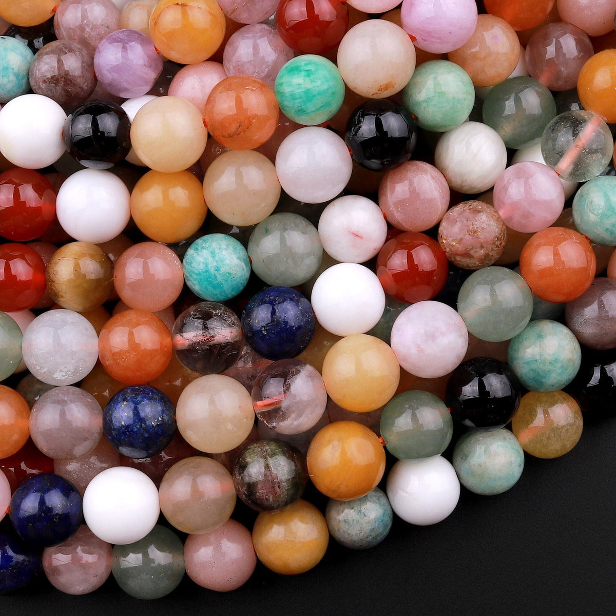 Faceted Natural Stone Beads Rose Quartz Amethyst Agate ite