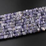 Natural Iolite 6mm Thin Square Heishi Disc Beads 15.5" Strand