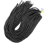 Natural Lava Heishi 4mm Beads Rondelle 15.5" Strand