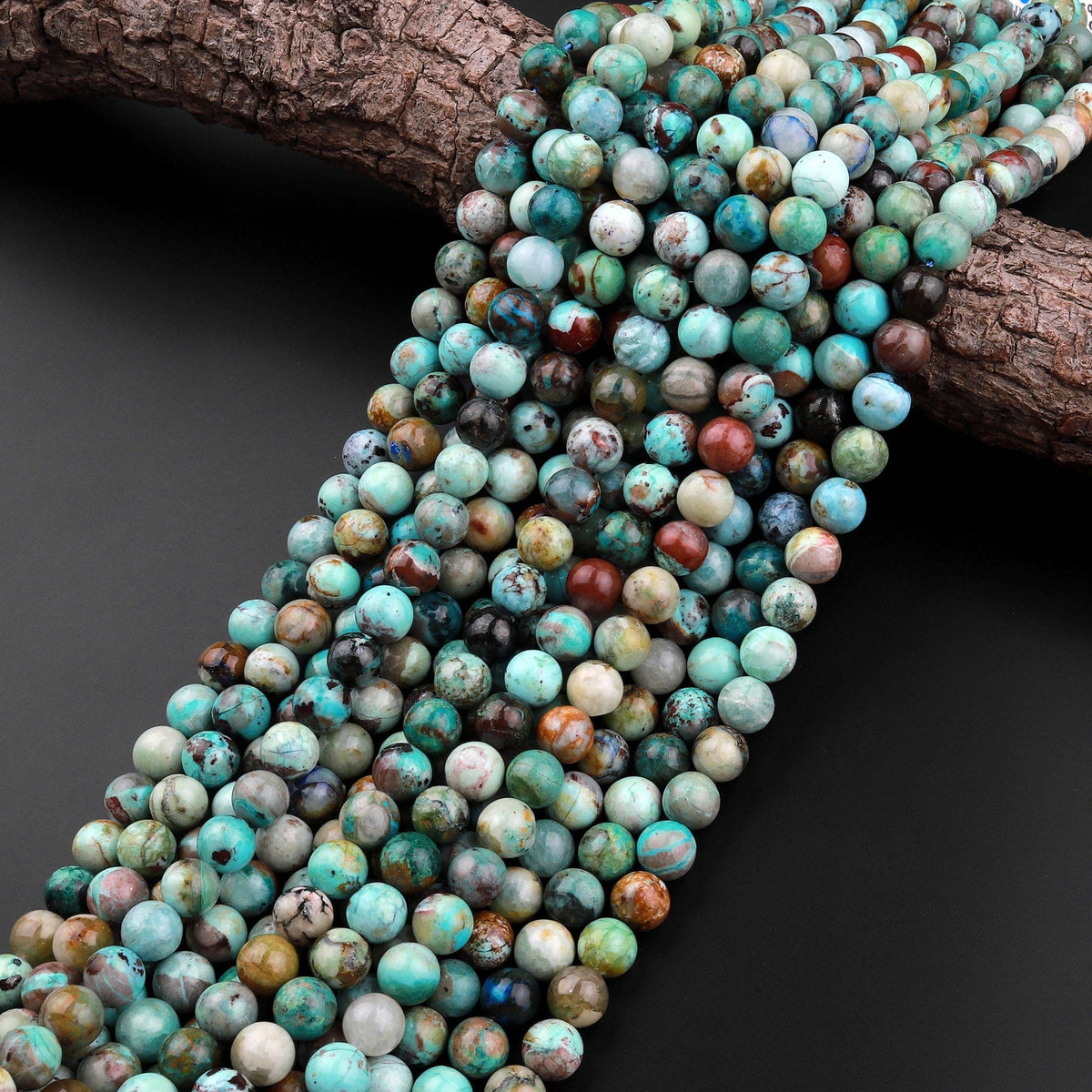 Natural Chrysocolla Beads, Gemstone Supplies - Dearbeads
