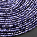 AAA Natural Iolite Gemstone Faceted 2mm 3mm Cube Square Beads 15.5" Strand