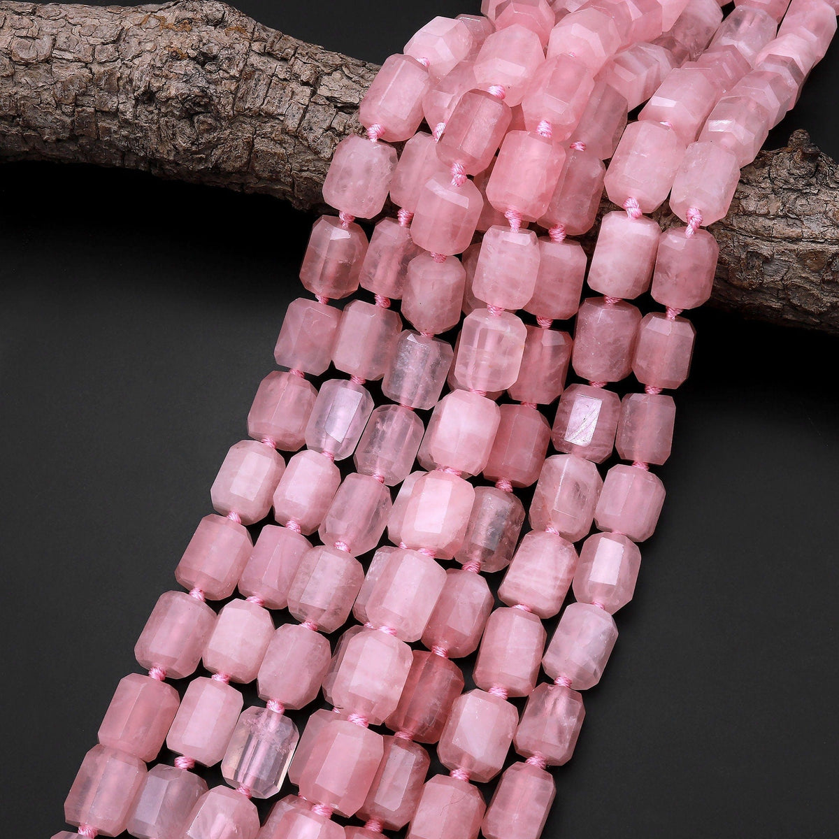 Rose Quartz Beads - Pink Gemstone Beads for Jewelry Making– Tejas Beads