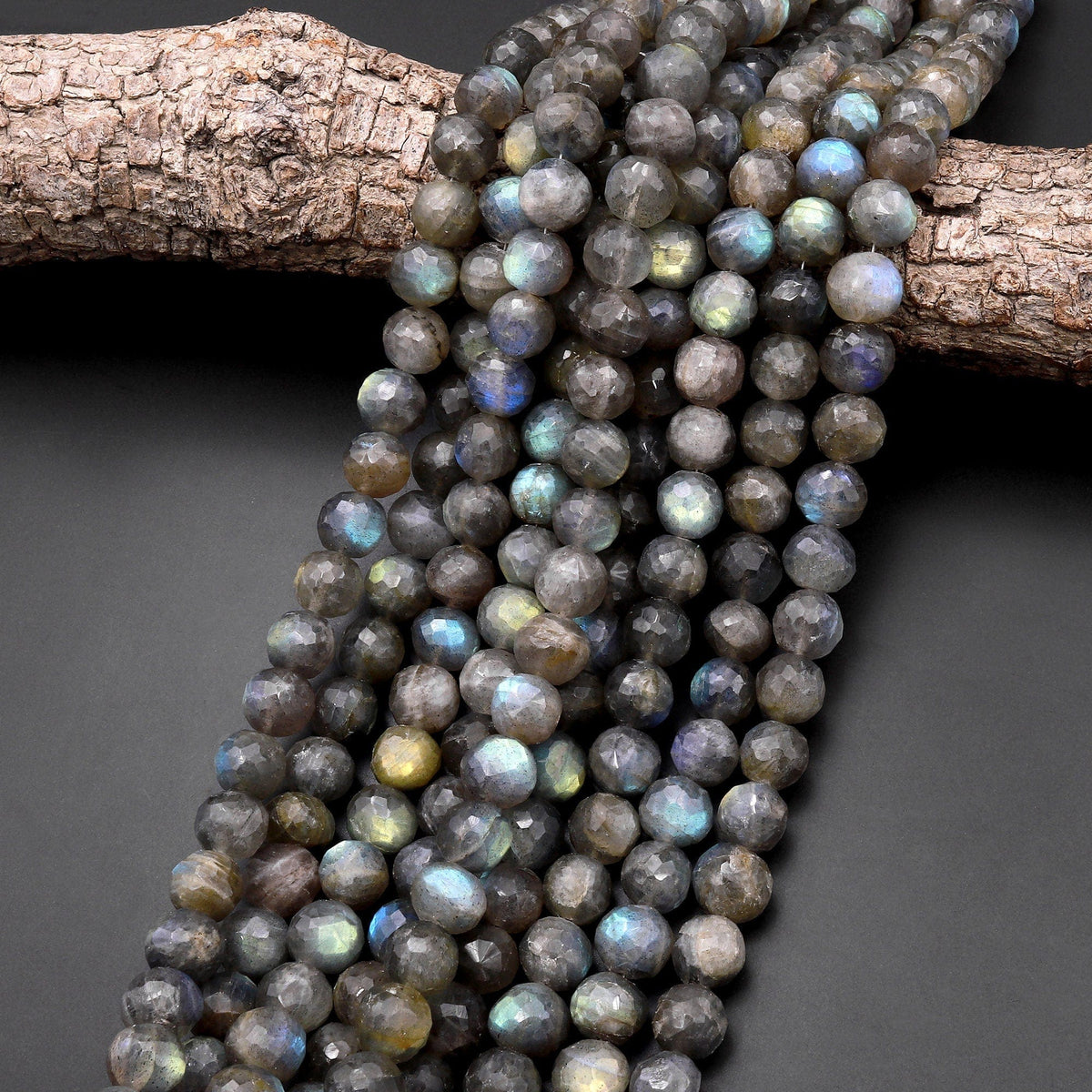 The Gemma Necklace ↠ Pyrite & Labradorite by Hanka In The Gemma Necklace ↠ Pyrite & Labradorite by Hanka In