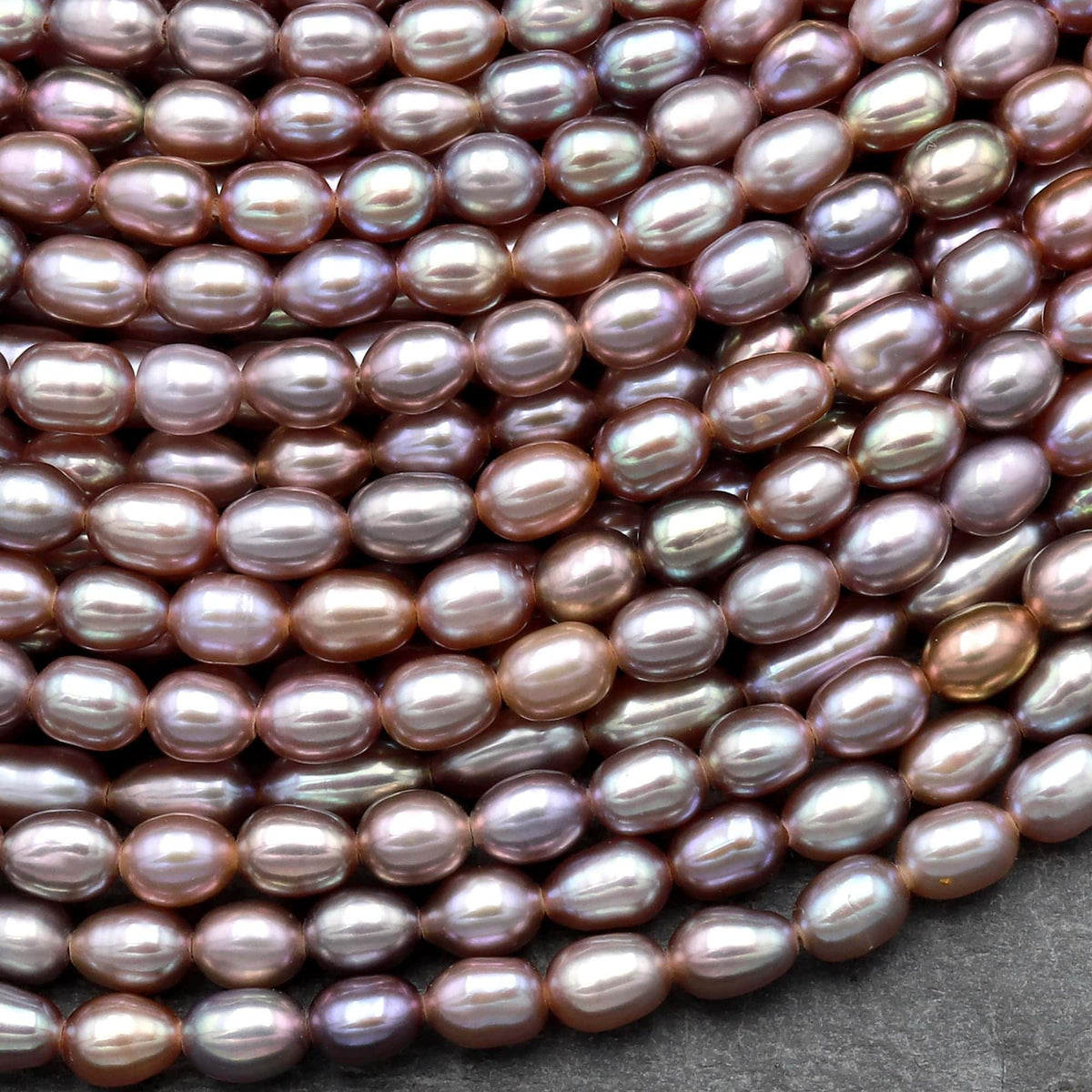 Natural Freshwater Pearl Beads Rice Shape 100% Real Pearls