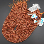 AAA Sparkling Gold Sandstone Aka Goldstone 4mm Smooth Round Beads 15" Strand