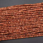 AAA Sparkling Gold Sandstone Aka Goldstone 4mm Smooth Round Beads 15" Strand