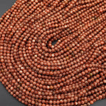 AAA Sparkling Gold Sandstone Aka Goldstone 4mm Smooth Round Beads 15" Strand