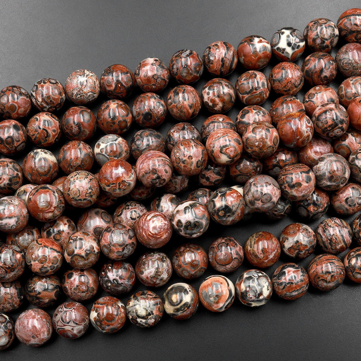 10 newest mm Handmade Rosary Matte Leopard Skin Jasper bead