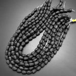 Natural Lava Teardrop Beads 8x12mm Vertically Drilled High Quality A Grade Earthy Organic Lava Rock Stone  15.5" Strand