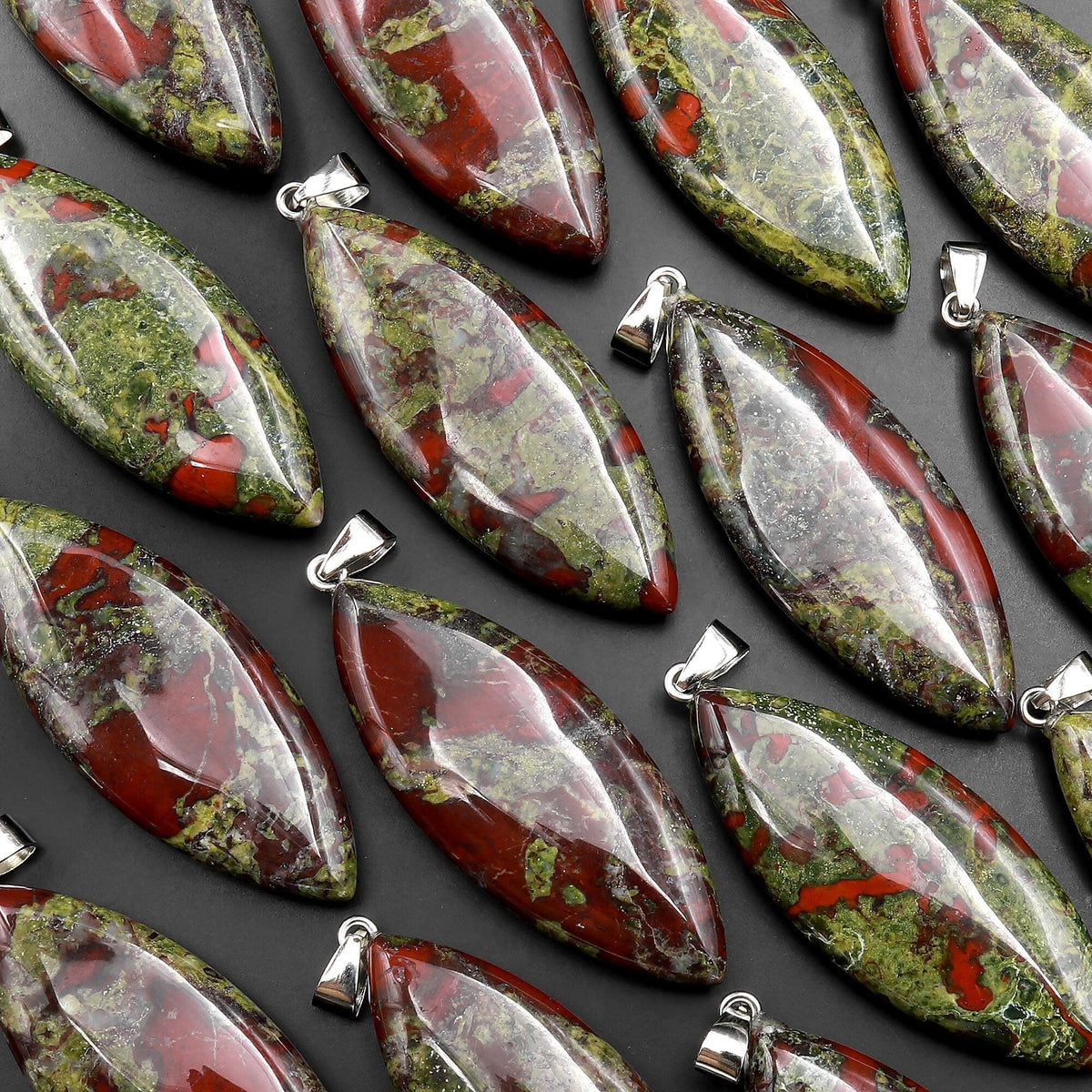 Dragon blood deals jasper pendant