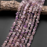 Natural Auralite 23 Cacoxenite Freeform Rondelle Heishi Beads 15.5" Strand