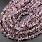 Natural Auralite 23 Cacoxenite Freeform Rondelle Heishi Beads 15.5" Strand