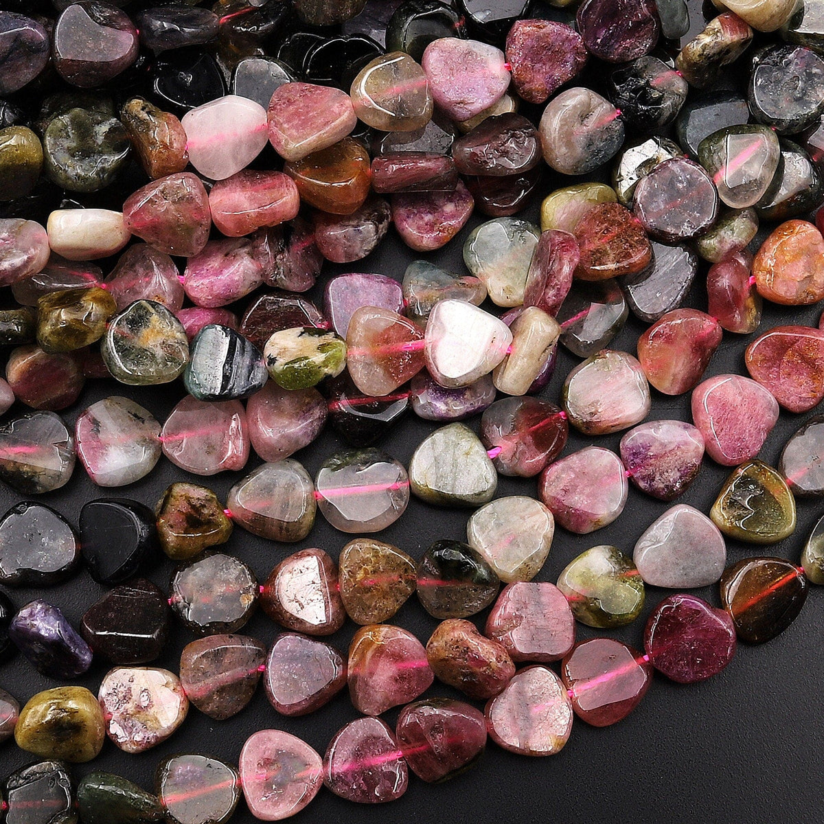 Watermelon Tourmaline Plain Smooth Slices shape Beads, Tourmaline Slices shape outlet Beads, Tourmaline Smooth Beads, Watermelon Tourmaline Beads