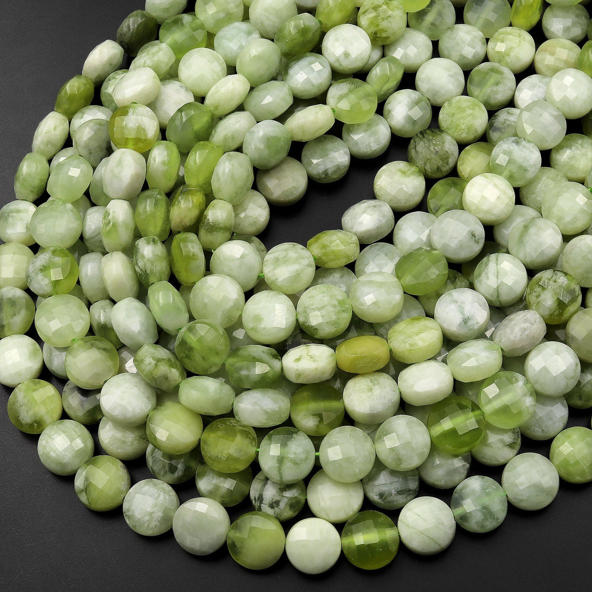 Natural Serpentine Micro Faceted Rondelle Beads, Natural Serpentine Rondelle Beads, hotsell Serpentine Gemstone Rondelles, Size 10mm-13mm 10