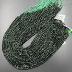 Micro Faceted Green Goldstone Sandstone Beads 2mm Cube 15.5" Strand