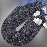 Micro Faceted Blue Goldstone Sandstone Beads 2mm Gemstone Cube 15.5" Strand