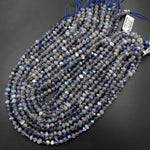 Natural Labradorite Beads 6mm Freeform Thick Rondelle 15.5" Strand