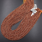 Micro Faceted Goldstone Sandstone Beads 2mm Cube 15.5" Strand