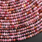 Real Genuine Natural Multicolor Spinel Faceted Rondelle Beads 3mm Gemstone 15.5" Strand
