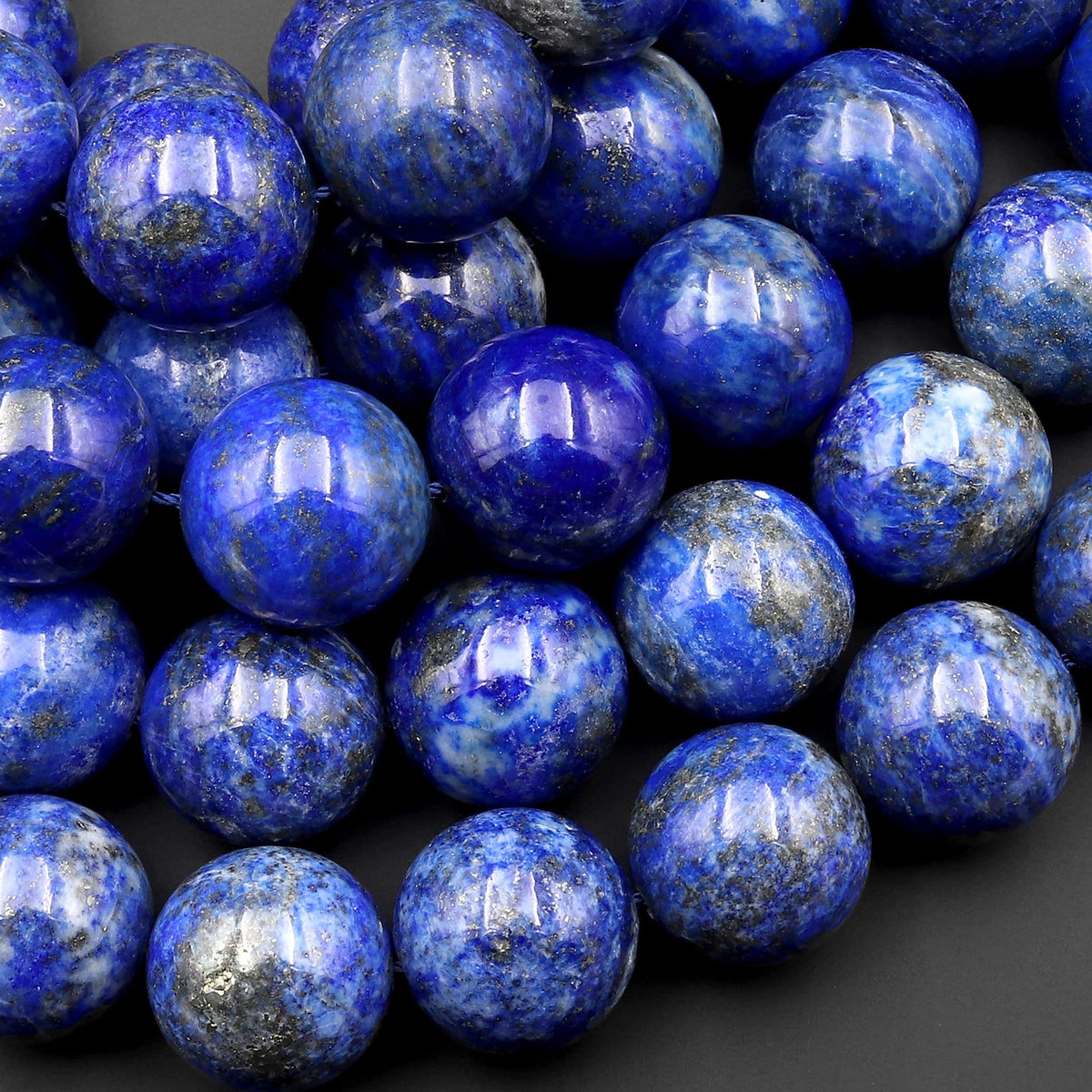 M/ Matte Lapis 8x20mm Oval Rice beads 16