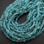 Natural Apatite Freeform Chip Nugget Beads 15.5" Strand