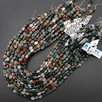 Natural Indian Agate Hand Carved Fall Leaf Gemstone Beads 15.5" Strand