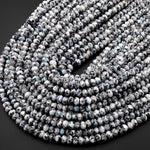 Faceted K2 Jasper Granite 6mm Rondelle Beads 15.5" Strand