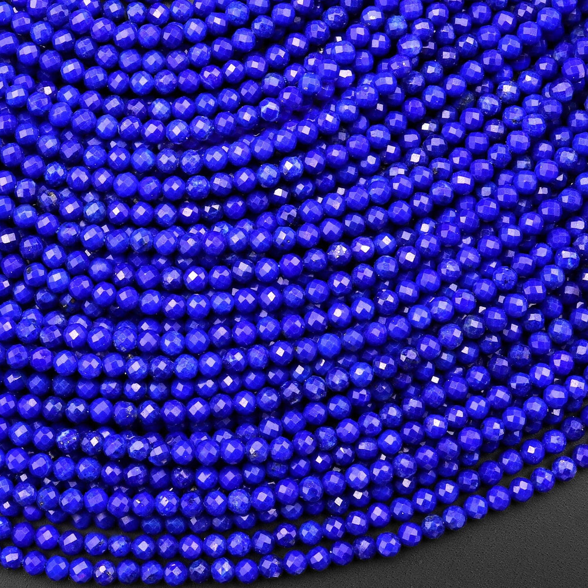 AAA Sodalite Micro Faceted 2mm Beads - RB549