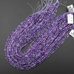 AAA Natural Fluorite Faceted 2mm Cube Square Beads Purple Green Gemstone 15.5" Strand