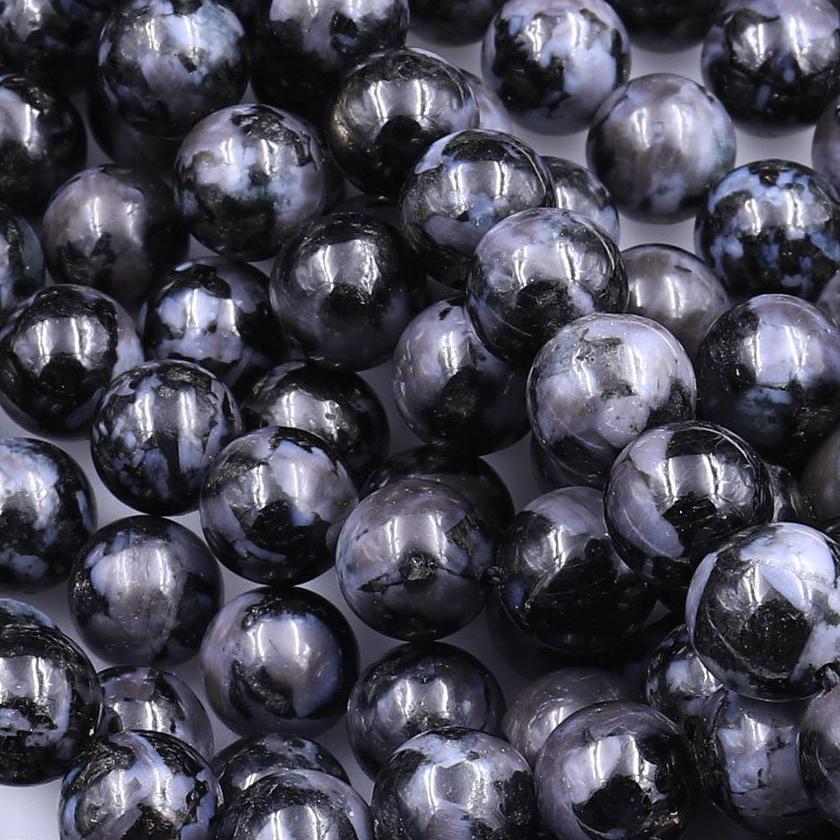 Natural Mystic Merlinite Beads | Aka Indigo Gabbro | Gemstone Wholesale ...