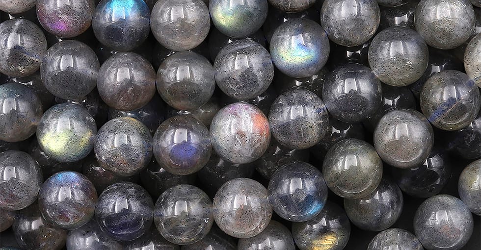 Natural Rainbow Labradorite 6mm 8mm 10mm Smooth Round Beads 15.5