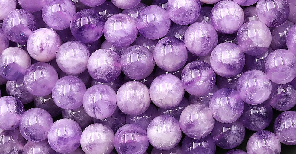 Natural Lilac Purple Amethyst 8mm 10mm Round Beads High Quality Gemstone 15.5