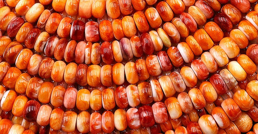 AAA Natural Orange Red Spiny Oyster Rondelle Beads 6mm Gemstone 15.5