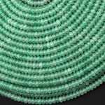 Natural Green Aventurine 4mm Smooth Rondelle Beads 15.5" Strand